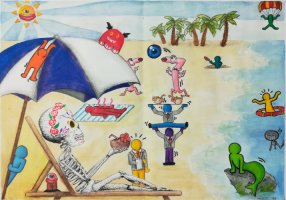 Amélie - Sur la plage ...